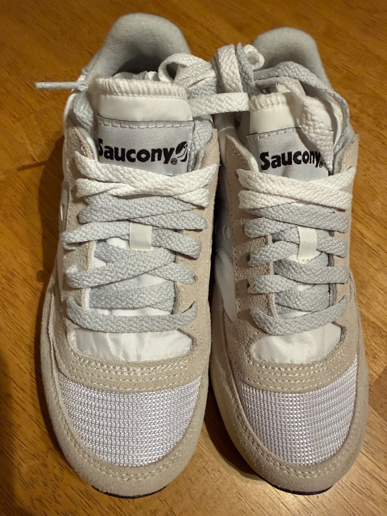 Saucony Jazz Original Vintage Beige And White Mens Sneakers
